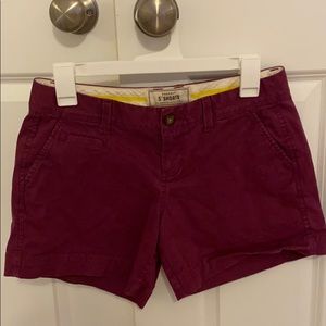 Old Navy Size 2 - 5inch Plum Color Shorts